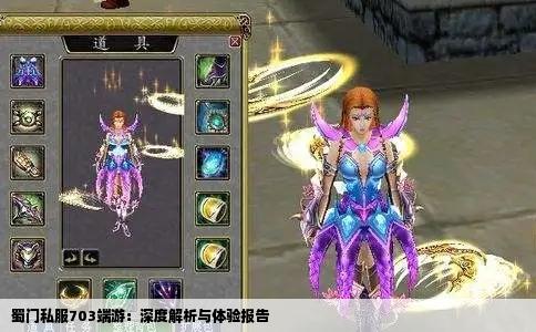 蜀门私服703端游：深度解析与体验报告